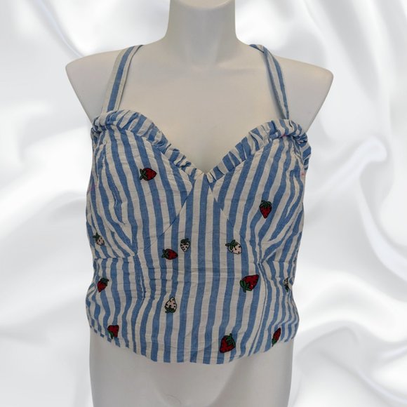Maeve Anthropologie Gingham halter - Picture 1 of 4